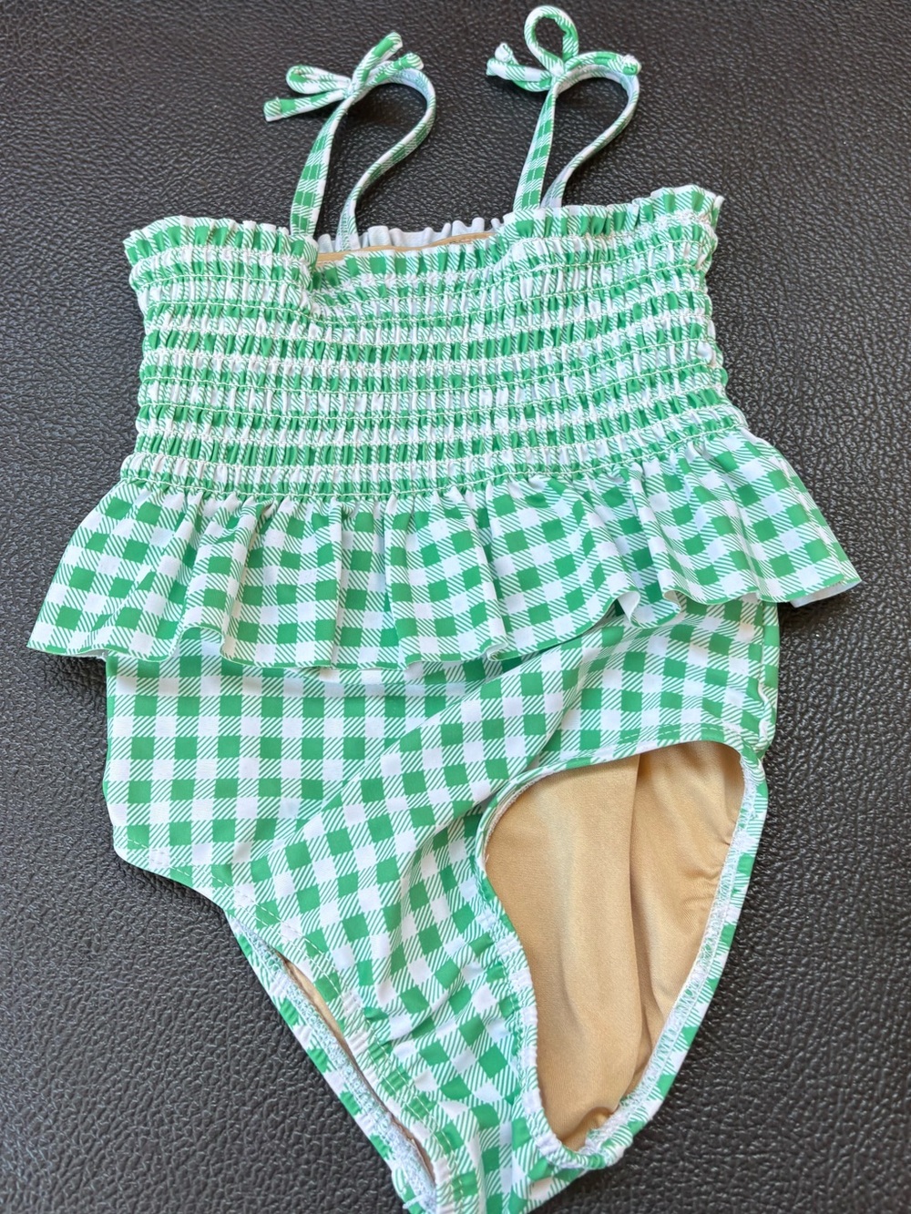 Old navy girls gingham bathing suit